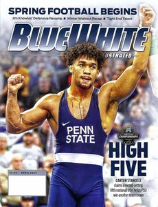 Blue White Illustrated April 2025 cover